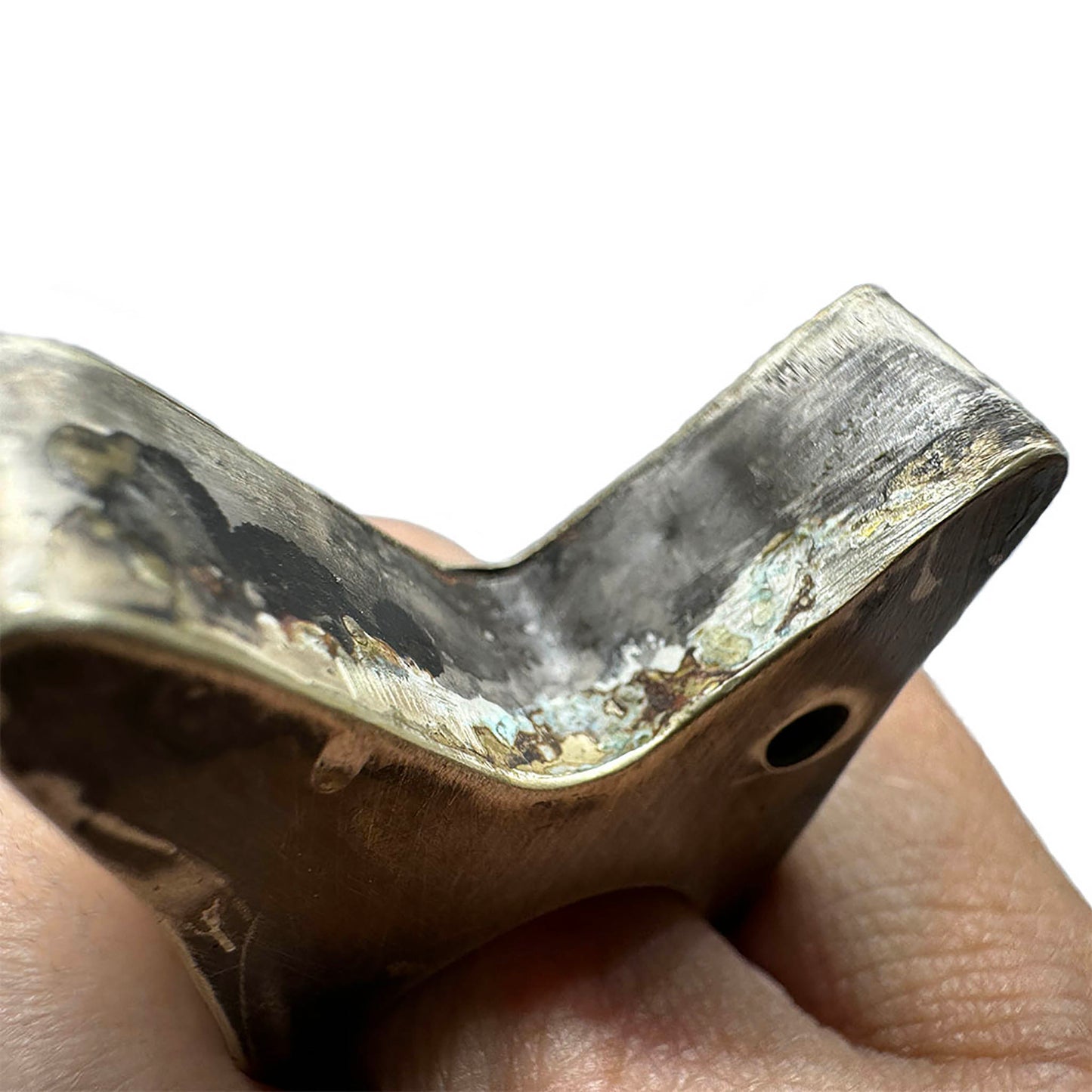 2 Point Crown Hollow Ring