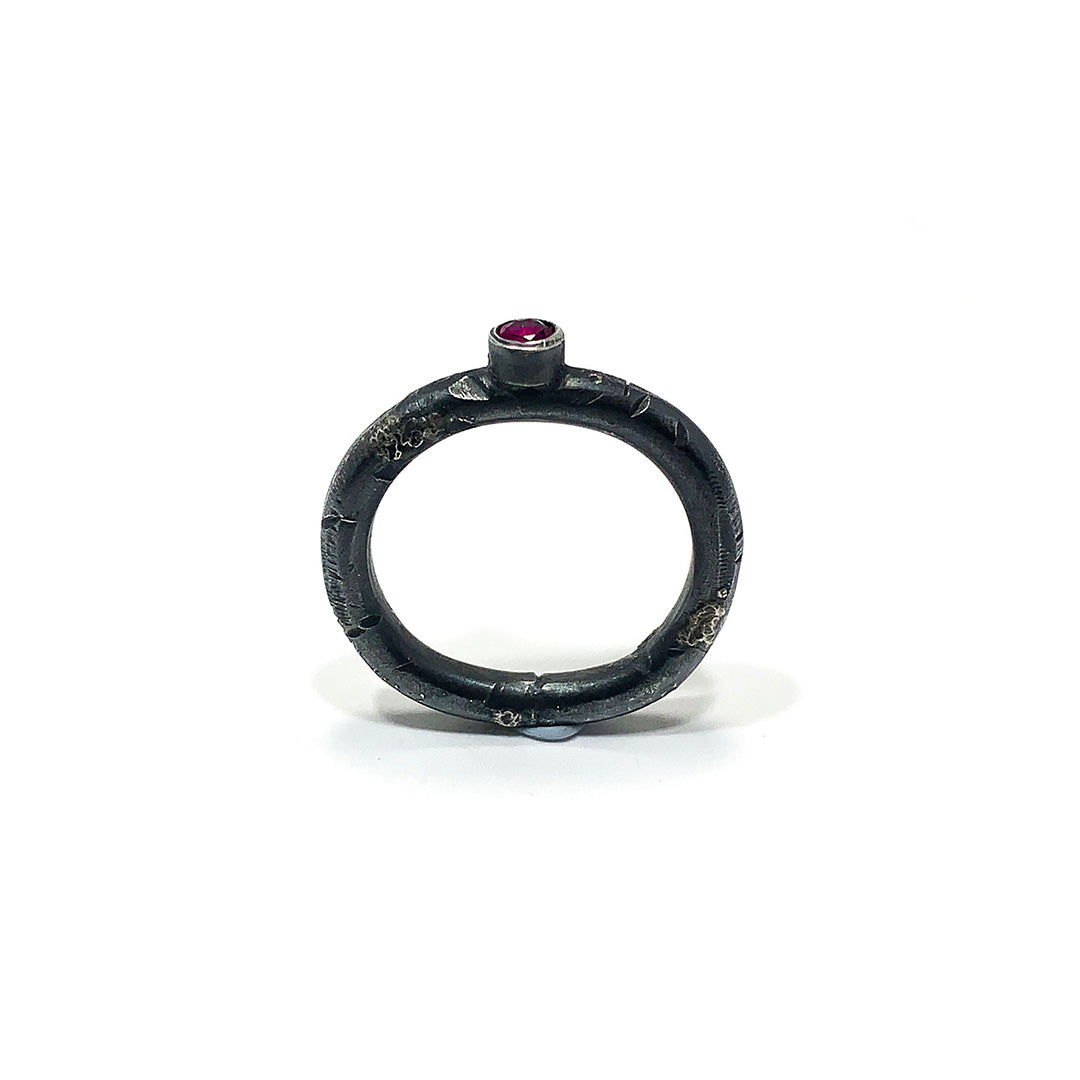 Ruby Distressed Ring